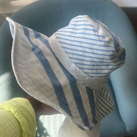 Romer Millinery Custom linen Bucket Hat O/S - Picture 1 of 7